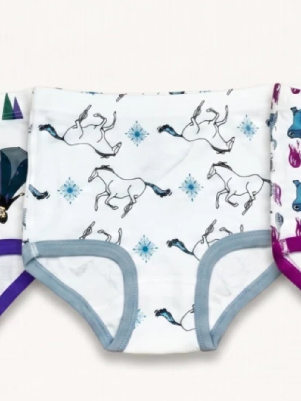 Disney Frozen Girls Underwear Pack of 3 - Size S - Elsa, The Nokk & Bruni Prints